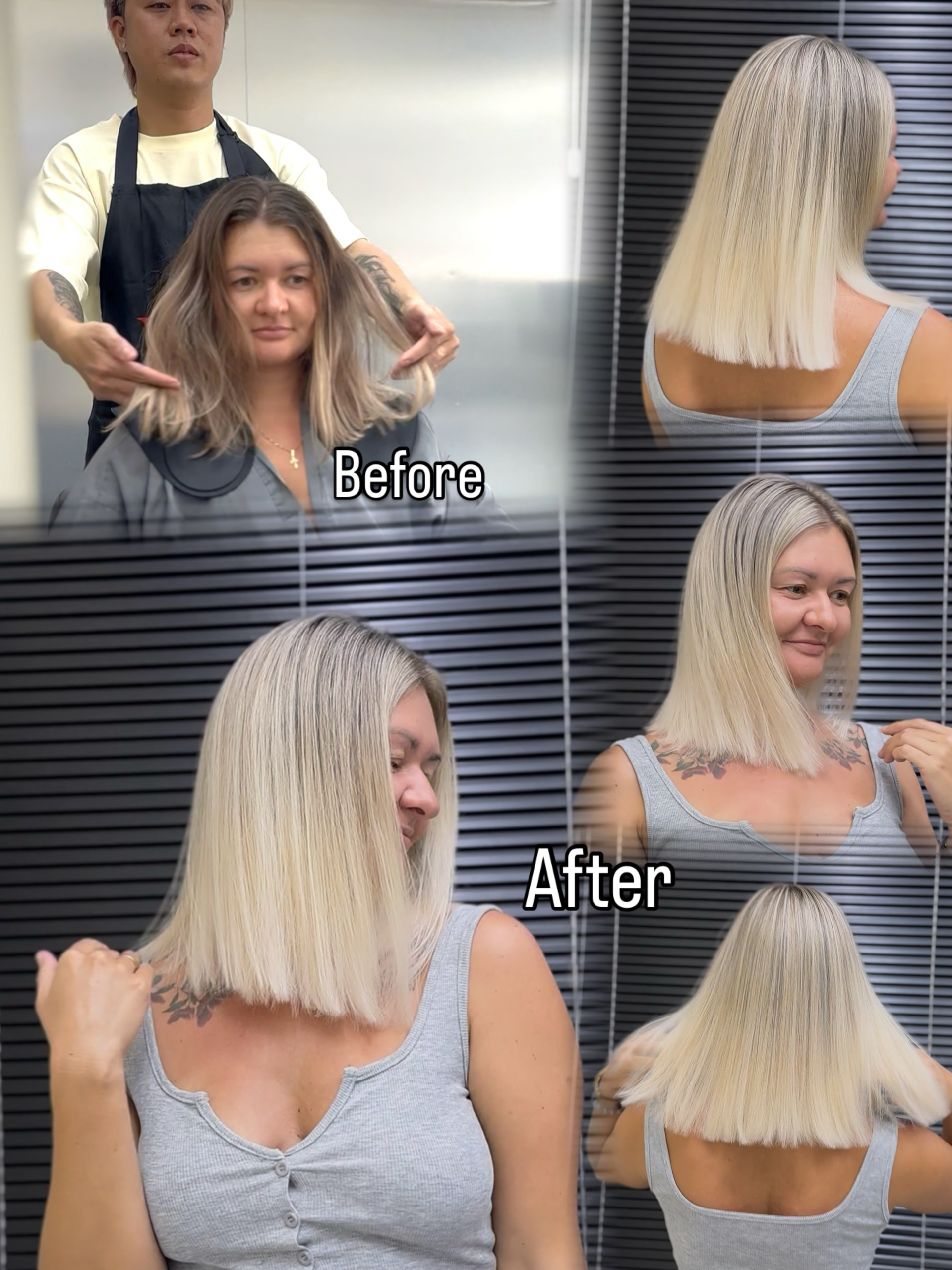balayage blonde airtouch